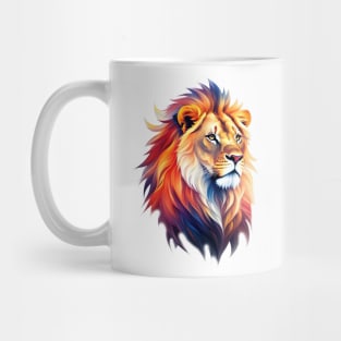 Yet Another Lion - Watercolor - AI Art Mug